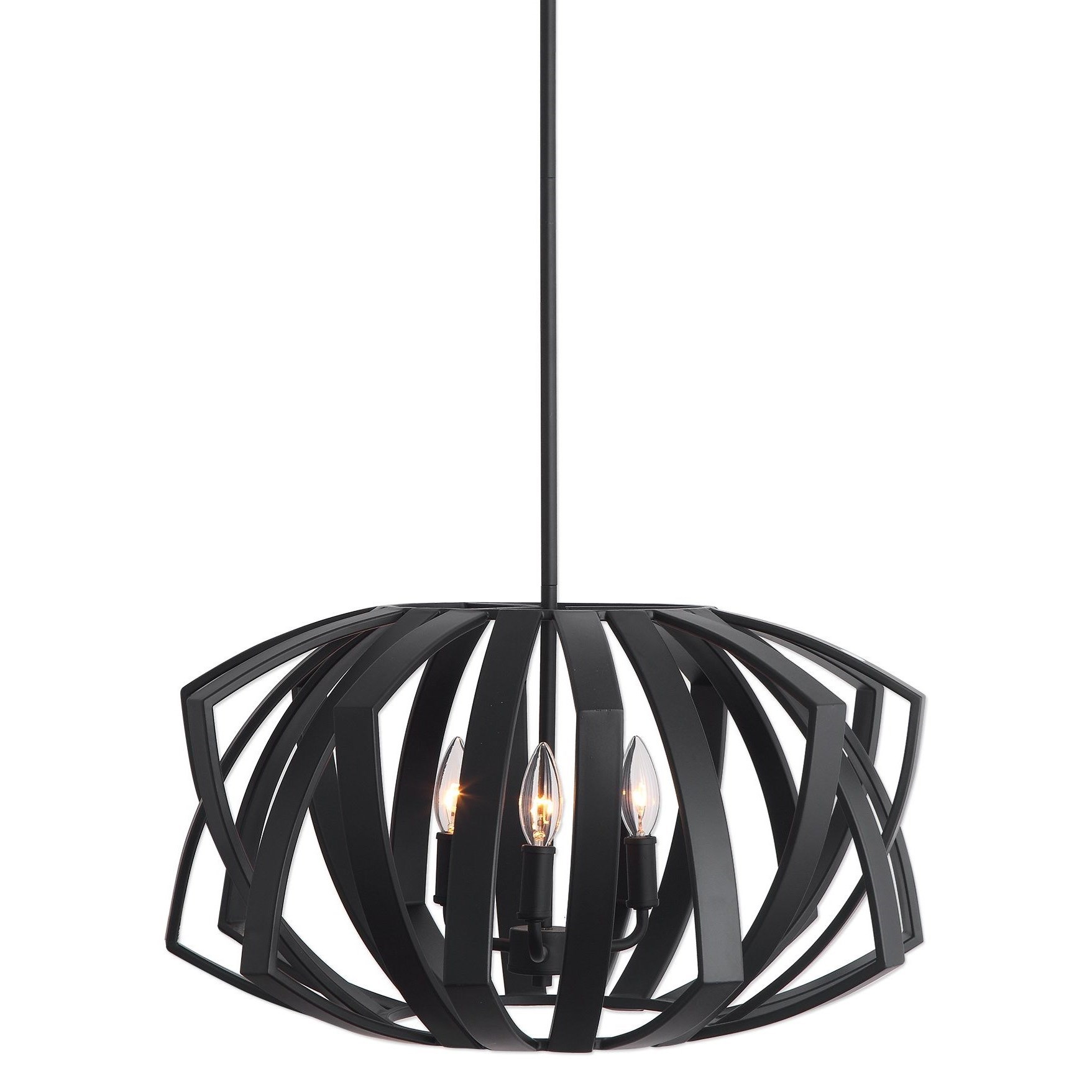 Uttermost Lighting Fixtures Pendant Lights 22137 Thales Black